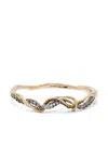 Bibi Van Der Velden 18kt Yellow Gold Vapour Diamond And Spinel Bangle Bracelet In Gold