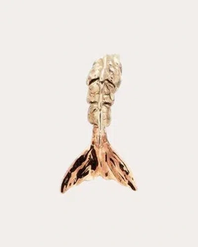 Bibi Van Der Velden Women's 18k Rose & White Gold Mini Mermaid Stud Earring