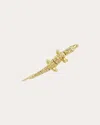 Bibi Van Der Velden Women's Alligator 18k Gold Diamond Convertible Single Earring In Gold