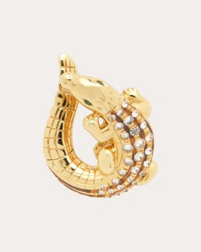 Bibi Van Der Velden Women's Diamond & 18k Gold Alligator Twist Earring