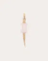 Bibi Van Der Velden Women's Alligator Bite 18k Gold Sapphire And Opal Single Earring In Gold/pink