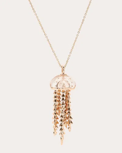 Bibi Van Der Velden Women's Quartz & Diamond Jellyfish Pendant Necklace In Pink