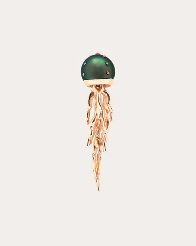 Bibi Van Der Velden Women's Tahitian Pearl Jellyfish Stud Earring In Gold