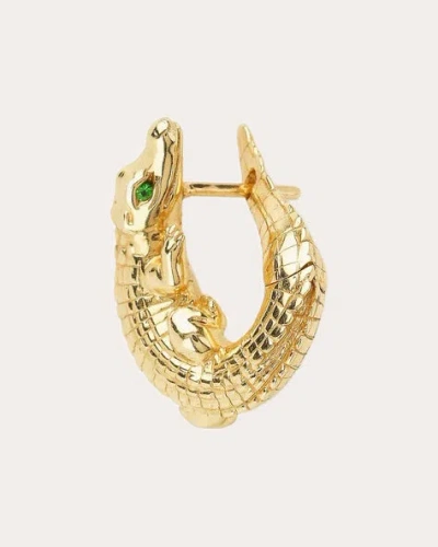 Bibi Van Der Velden Women's Tsavorite & 18k Gold Alligator Twist Earring