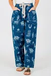 Bibi Western Skies Denim Pants In Mineral Washed In Multi