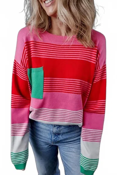 Bibi Women's Cranberry Ginger Sweater In Multi