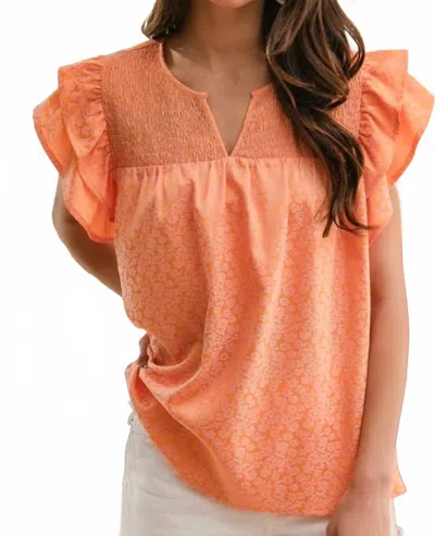 Bibi Women's Pamela Top In Orange