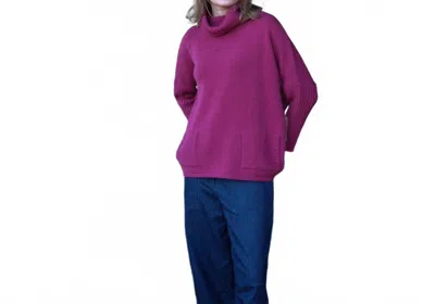 Bibico Adela Turtleneck Jumper Sweater In Purple