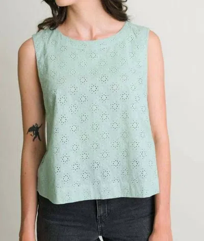 Bibico Pippa Cotton Blouse In Mint In Green