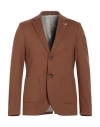 Bicolore® Bicolore Man Blazer Camel Size 38 Viscose, Polyamide, Elastane In Beige