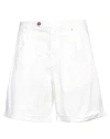 Bicolore® Bicolore Man Shorts & Bermuda Shorts White Size 32 Cotton, Elastane