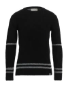 Bicolore® Bicolore Man Sweater Black Size Xl Wool, Polyester, Acrylic In Black