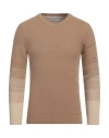 Bicolore® Bicolore Man Sweater Camel Size S Acrylic In Beige