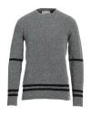 Bicolore® Bicolore Man Sweater Grey Size L Wool, Polyester, Acrylic