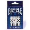 Bicycle White & Black Dice Bags - 10 Piece