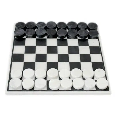 Bidkhome 12" Chess Table In Black