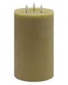 Bidkhome 3-wick Large Flameless Candle In Beige