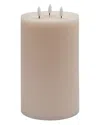 Bidkhome 3-wick Large Flameless Candle In Pink