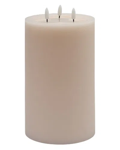 Bidkhome 3-wick Large Flameless Candle In Pink