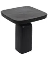Bidkhome Aluminum Black Side Table Black