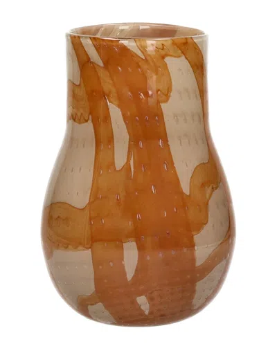 Bidkhome Anima Vase/hurricane Glass 7in In Brown