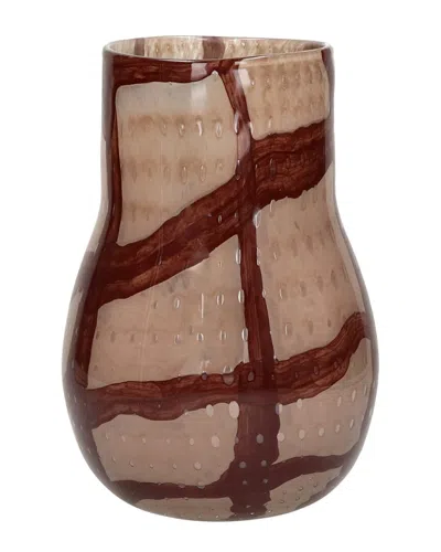 Bidkhome Anima Vase/hurricane Glass 7in In Brown