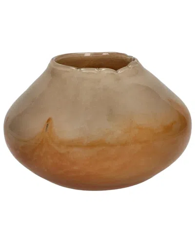 Bidkhome Anima Vase/hurricane Glass 8.03in In Brown