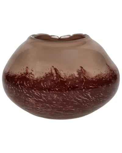 Bidkhome Anima Vase/hurricane Glass 8.03in In Brown