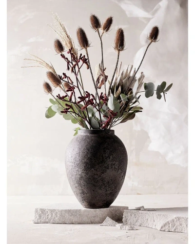 Bidkhome Appy Vase Medium In Brown