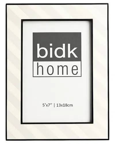Bidkhome Black & White Resin Bone Picture Frame 5x7