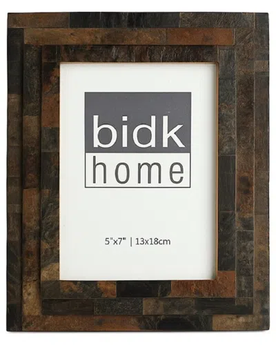 Bidkhome Black Horn Step Design Picture Frame 5x7 In Brown