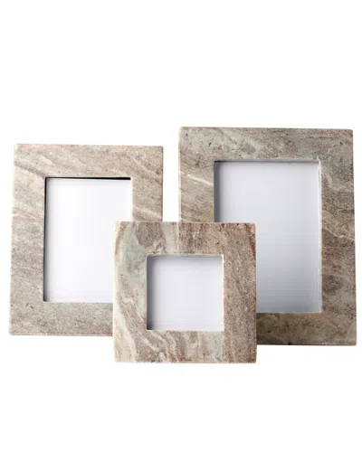 Bidkhome Brown Galaxy Marble Picture Frame