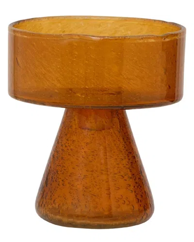 Bidkhome Candle Holder Cody In Orange