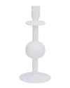 Bidkhome Candle Holder Recycled Glass Bulb In White
