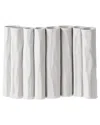 Bidkhome Ceramic 3d Printed Vase White Dia 10.5 White