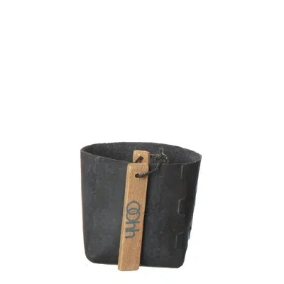 Bidkhome Composite Pot Planter In Black