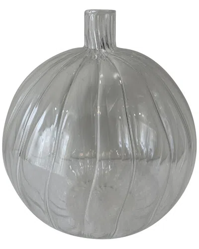 Bidkhome Decorative Clear Glass Bottle/vase In Gray