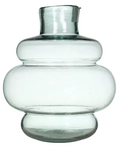 Bidkhome Denise Recycled Glass Vase Clear Dia 7.9 Transpar