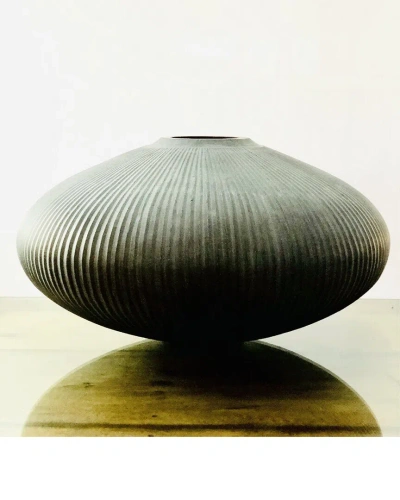 Bidkhome Disc Vase In Brown