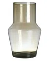 Bidkhome Evie Mouthblown Recycled Glass Vase Amber Dia 7.5