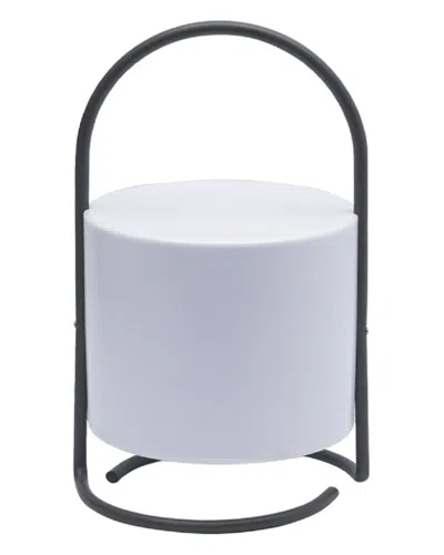 Bidkhome Flameless Outdoor Lantern Candle In Gray