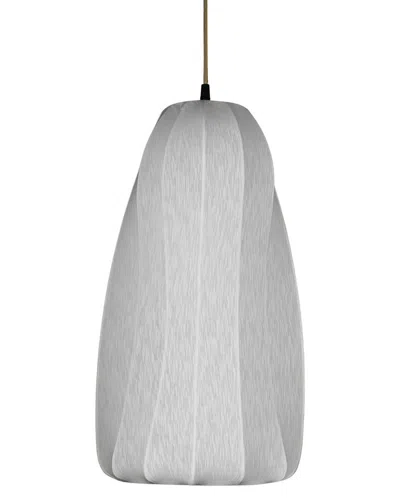 Bidkhome Geometric White Pendant Lamp In Gray