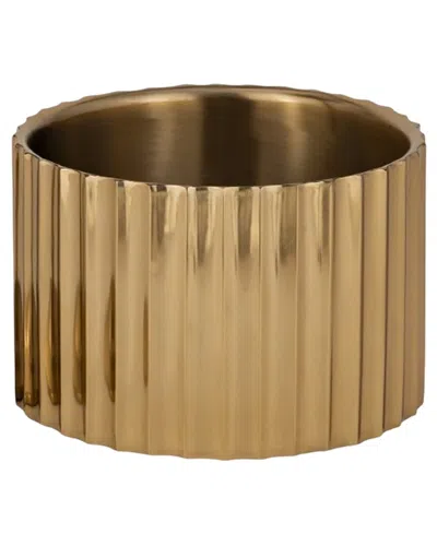 Bidkhome Gold Steel Ice Bucket Small Double Wall