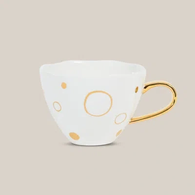 Bidkhome Good Morning Cup Special Edition Circle Gold In White;gold