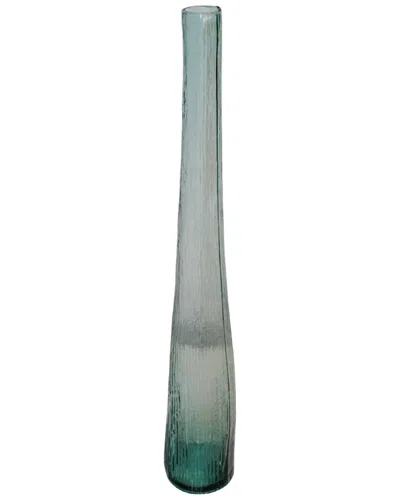 Bidkhome Harmony Clear Vase In Green