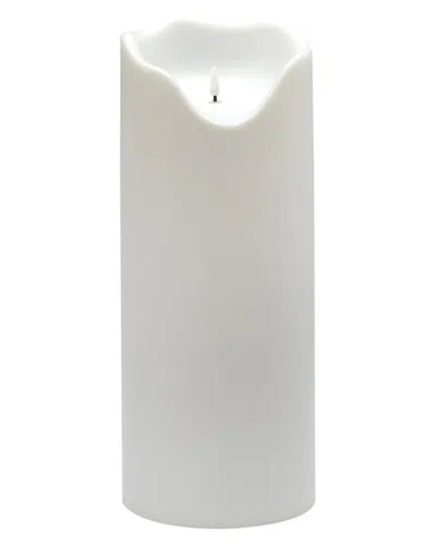 Bidkhome Large Flameless Outdoor Candle In White