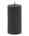 Bidkhome Large Flameless Pillar Candle In Gray