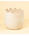 Bidkhome Large Wave Pot In White