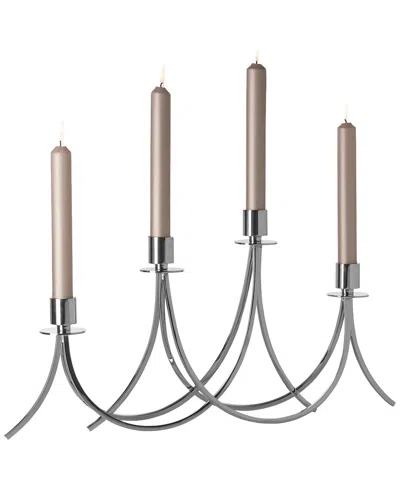 Bidkhome Lilana Candleholder For 4 Candles In Silver