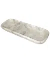 Bidkhome Marble Organic Shaped Rectangular Bowl